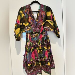 Antica Santoria print dress one size